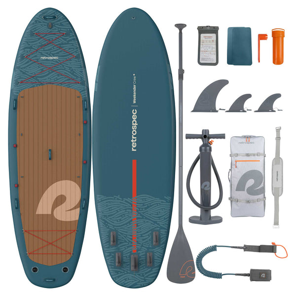 Tabla de Stand Up Paddle Inflable Retrospec Weekender Crew - 12' (2-3 personas)