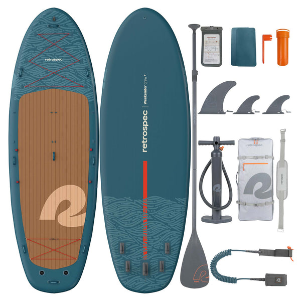 Tabla de Stand Up Paddle Inflable Retrospec Weekender Crew XL - 15' (4-5 personas)