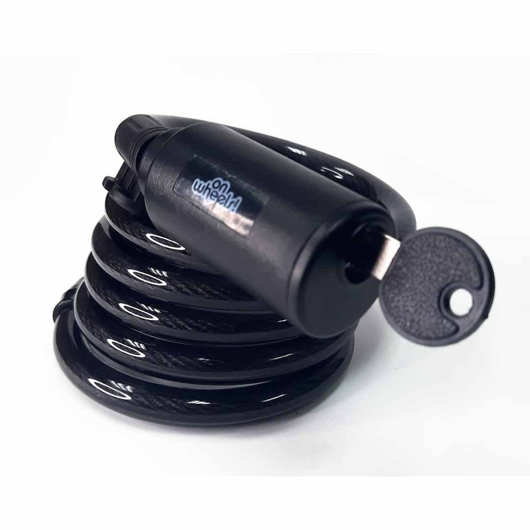 Candado espiral con llave 12 x 150 Onwheels