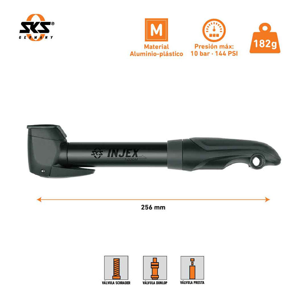 Bombín de Mano para Bicicleta Injex T-Zoom - SKS Germany