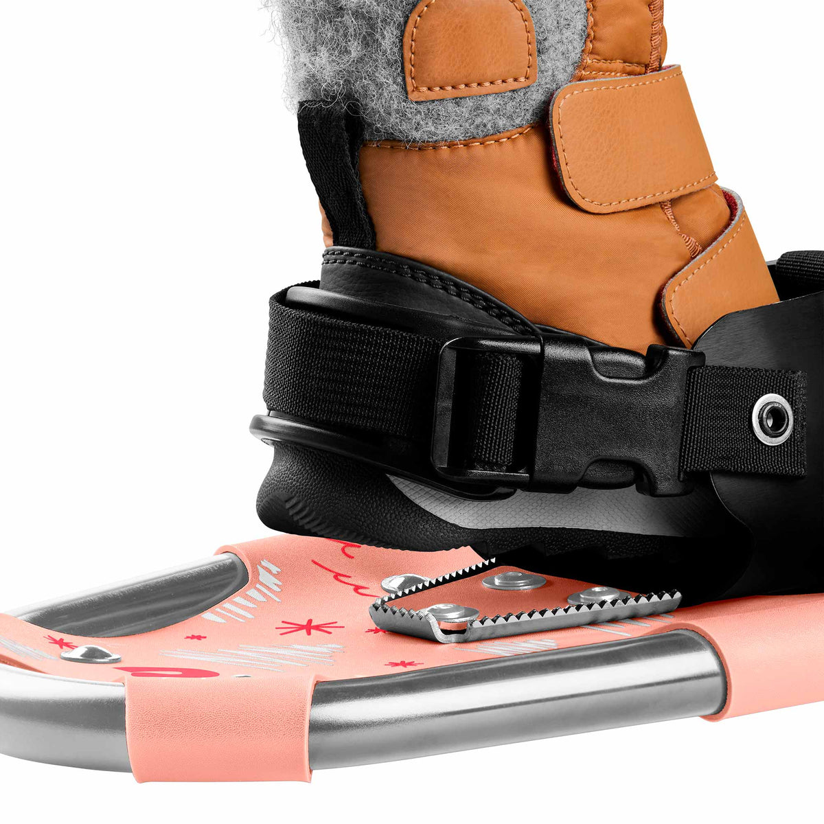 Kit de Raquetas de Nieve Infantil con Bastones Drifter - Blush