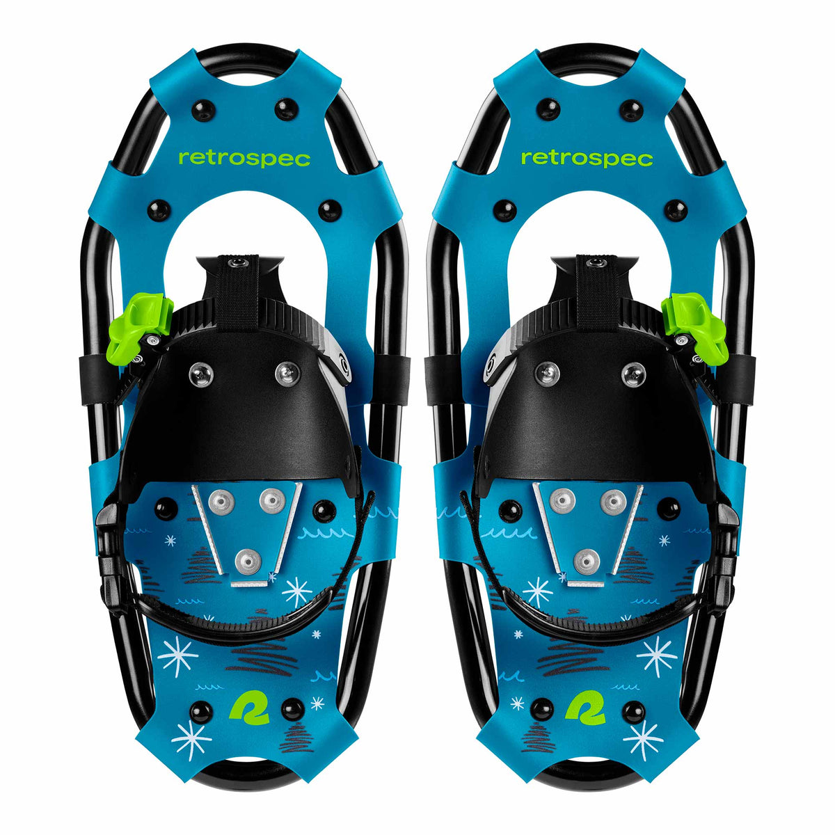 Kit de Raquetas de Nieve Infantil con Bastones Drifter - Brash Blue