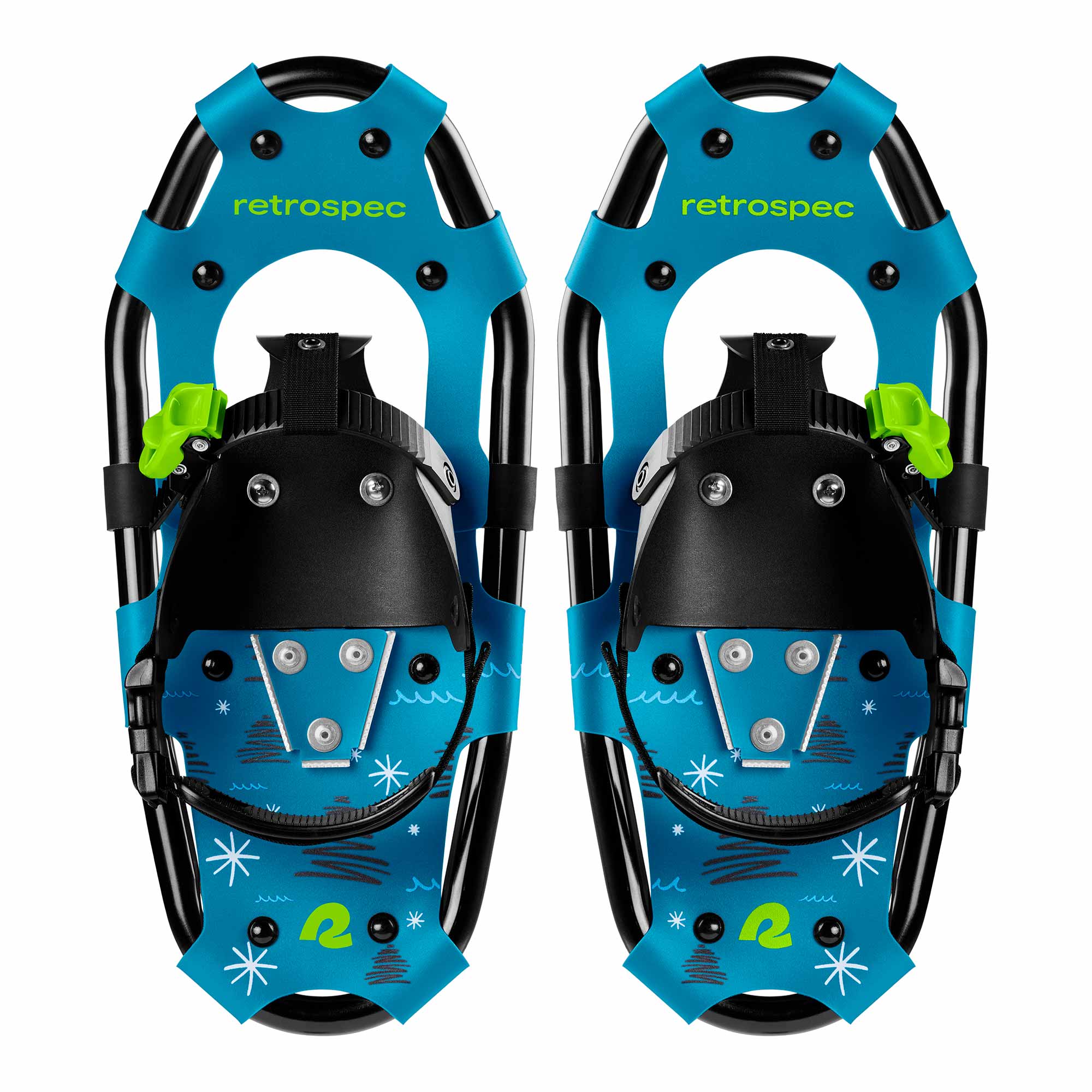 Kit de Raquetas de Nieve Infantil con Bastones Drifter - Brash Blue