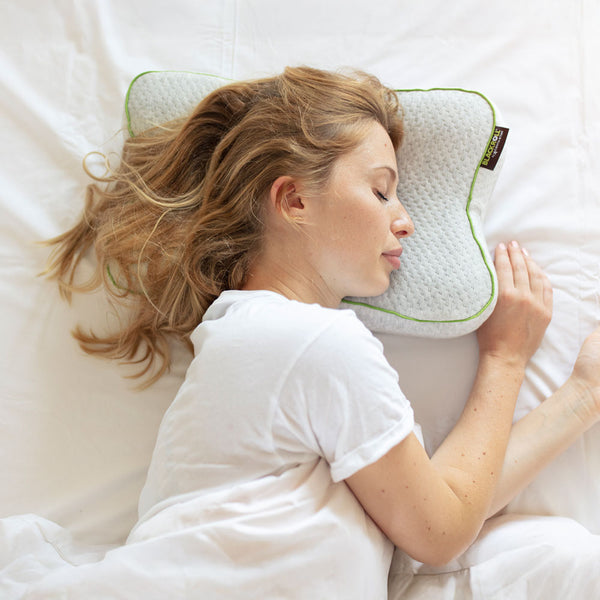Almohada Ergonómica Ortopédica con Espuma Viscoelástica Enrollable – Blackroll Recovery Pillow