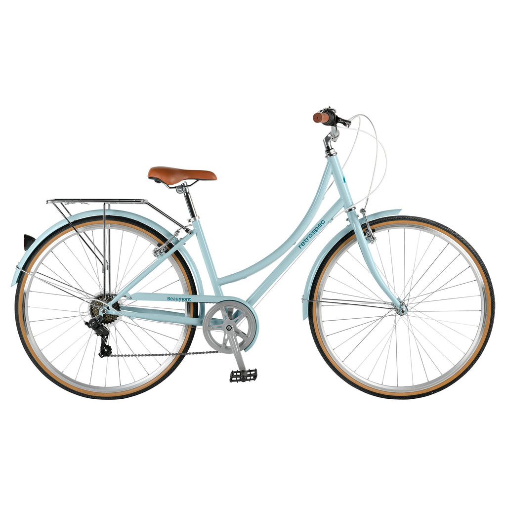 Bicicleta de Paseo con Cuadro Bajo, Aro 700C y 7 Velocidades – Retrospec Beaumont Step Through 2