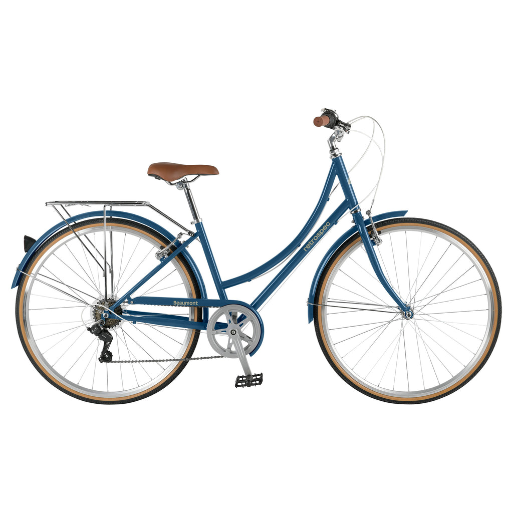 Bicicleta de Paseo con Cuadro Bajo, Aro 700C y 7 Velocidades – Retrospec Beaumont Step Through 2