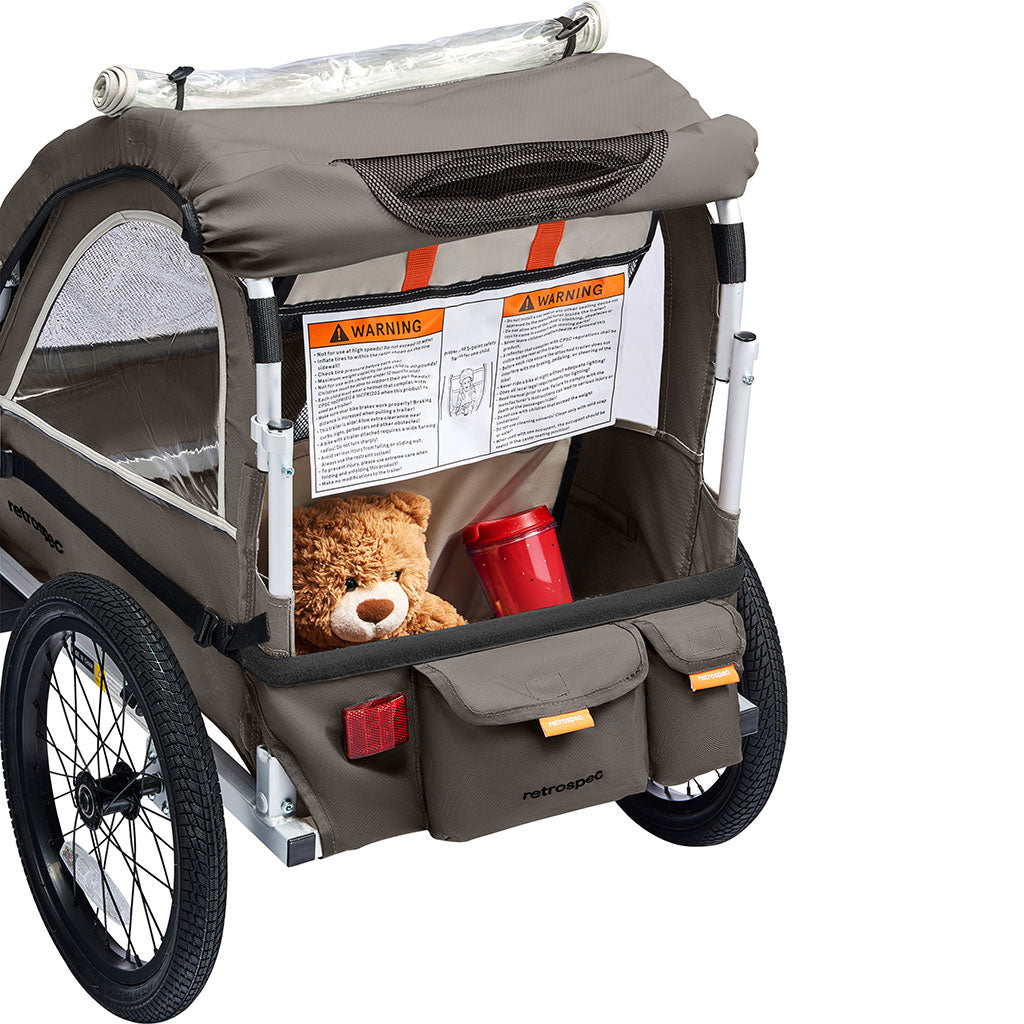 Carrito de Paseo Infantil para Bicicleta (1 Pasajero) – Retrospec Rover Plus