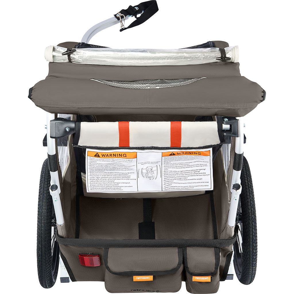 Carrito de Paseo Infantil para Bicicleta (1 Pasajero) – Retrospec Rover Plus