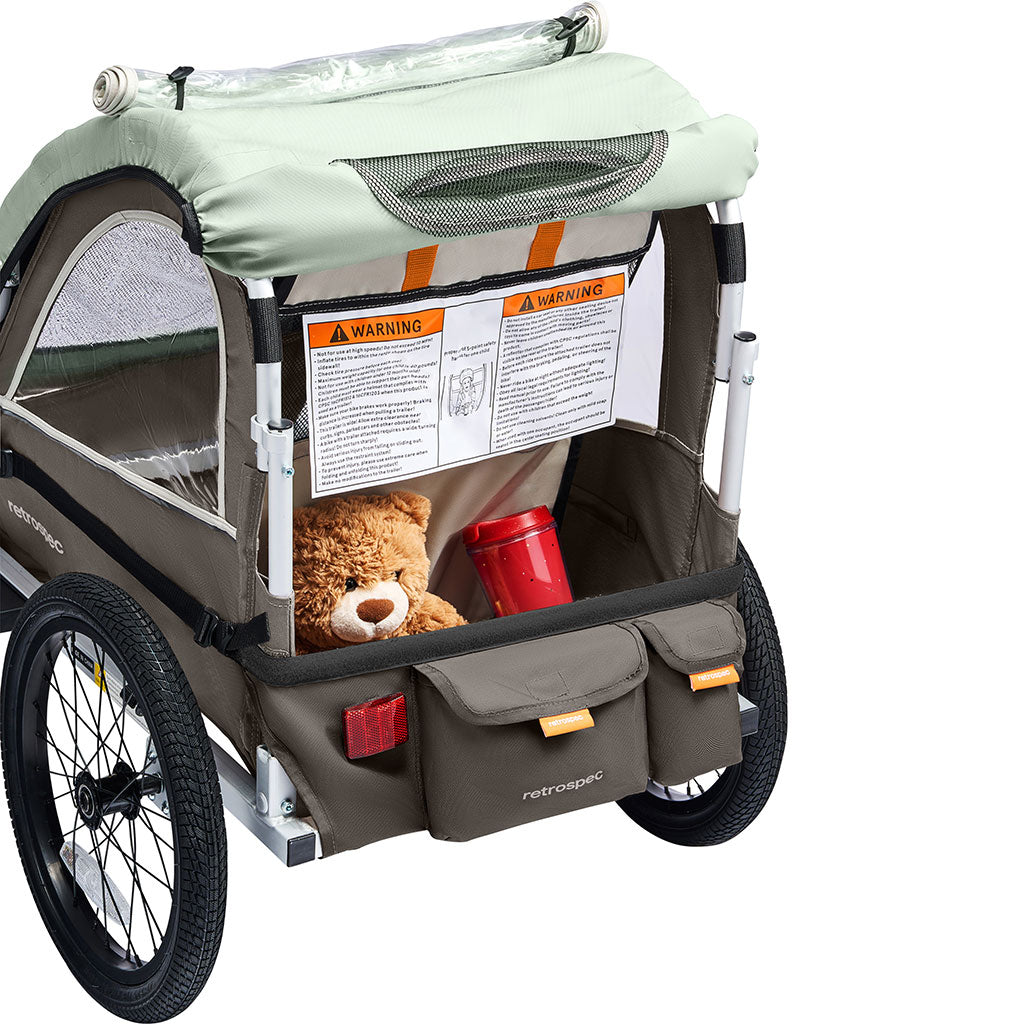 Carrito de Paseo Infantil para Bicicleta (1 Pasajero) – Retrospec Rover Plus