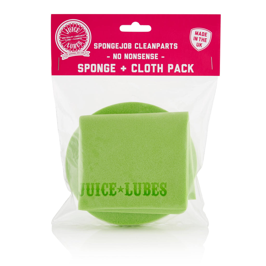 Pack de Esponja y Paño de Limpieza para Bicicletas - Juice Lubes