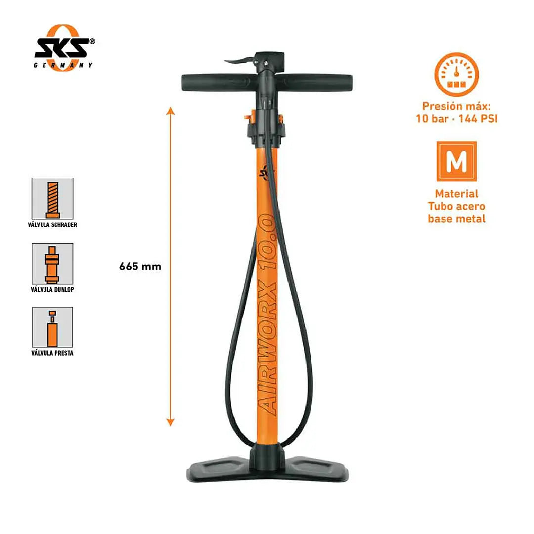 Bombin de Pie SKS Airworks 10.0 Orange