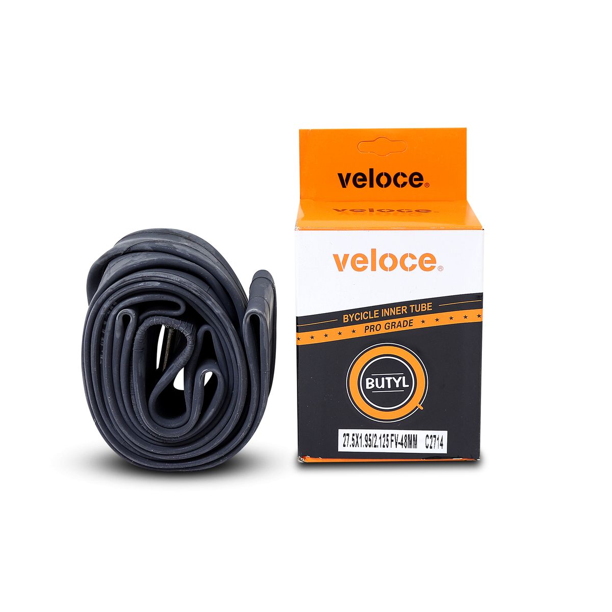 Camara 27.5 X 1.95/2.10 Velocek Butyl A/V - Válvula Schrader - (Auto)