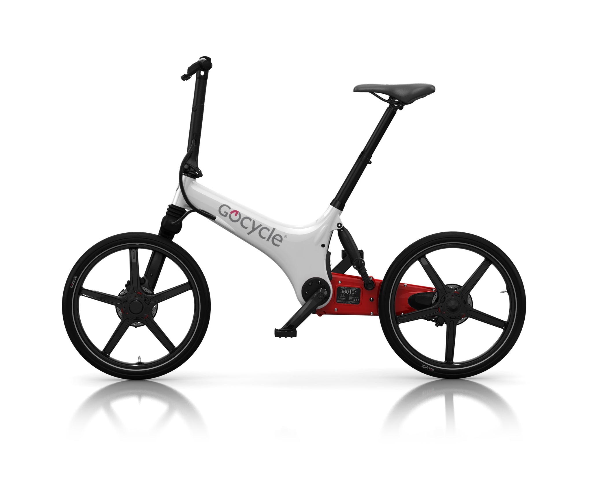 Bicicleta Eléctrica Gocycle GS - Blanco/Rojo - W&W Movilidad para tu ciudad