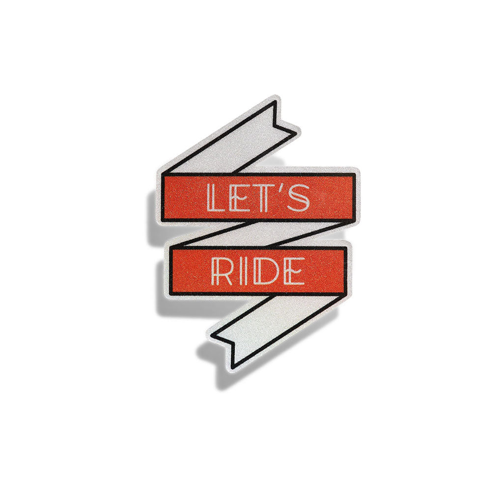 Sticker Reflectante Let's Ride - W&W Movilidad para tu ciudad